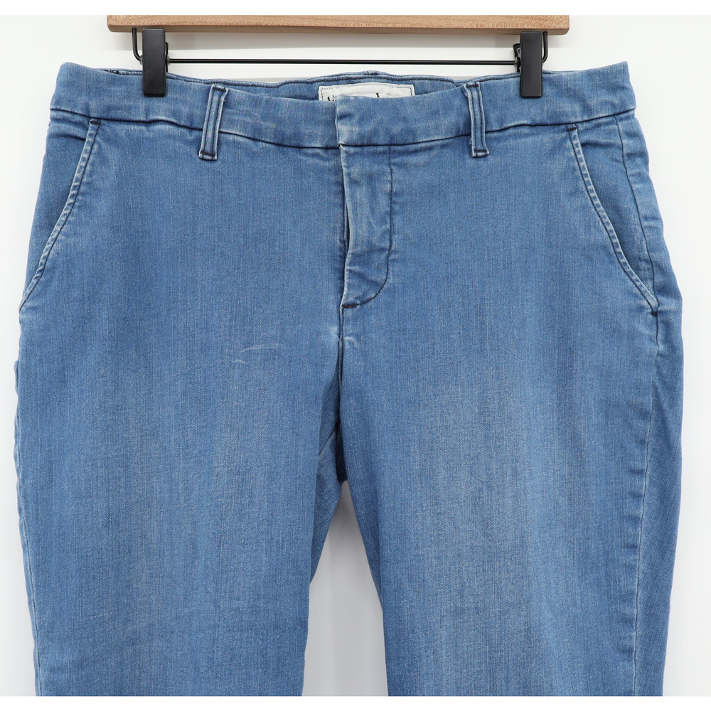 Frank & Eileen 1947 Women's Wicklow Wash Italian Performance Denim Blue Sz 12 - Picture 3 of 8